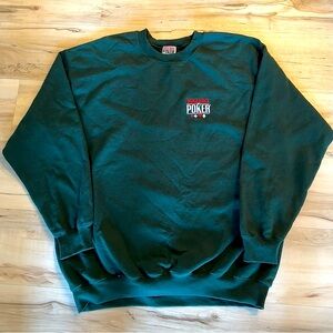 90s Style Vintage World Series of Poker Crewneck Sweatshirt